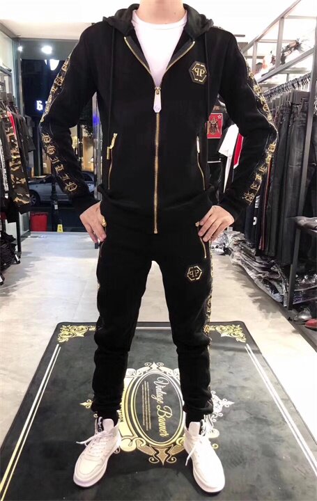 Conjunto Deportivo PP Diamante Hombre | Sudadera Capucha + Chándal