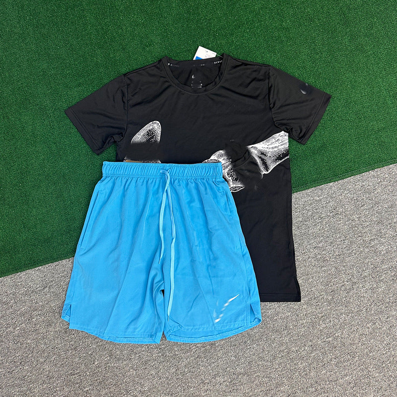 Conjunto Deportivo Manga Corta y Shorts Verano | Seda de Hielo Transpirable