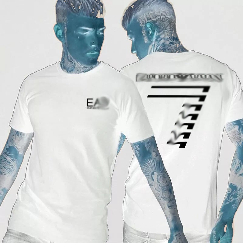 Nueva camiseta transfronteriza de manga corta con letras con letras casual y suelta de algodón puro para mujeres en la calle dropshipping