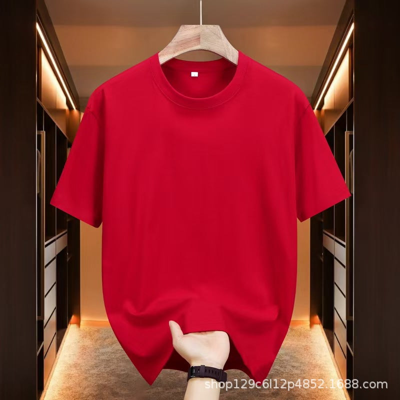 Camiseta Unisex Logo Pegatina Cuello Redondo Manga Corta