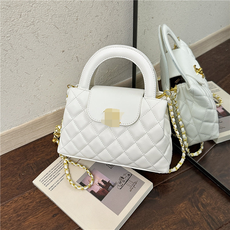 Bolso Dié de un solo hombro de calidad y versátil de lujo ligero y de lujo Chanel, bolso de cadena cruzada, bolso pequeño