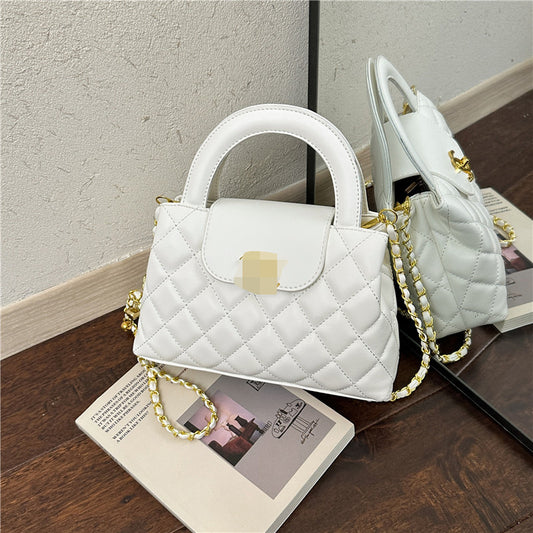 Bolso Dié de un solo hombro de calidad y versátil de lujo ligero y de lujo Chanel, bolso de cadena cruzada, bolso pequeño