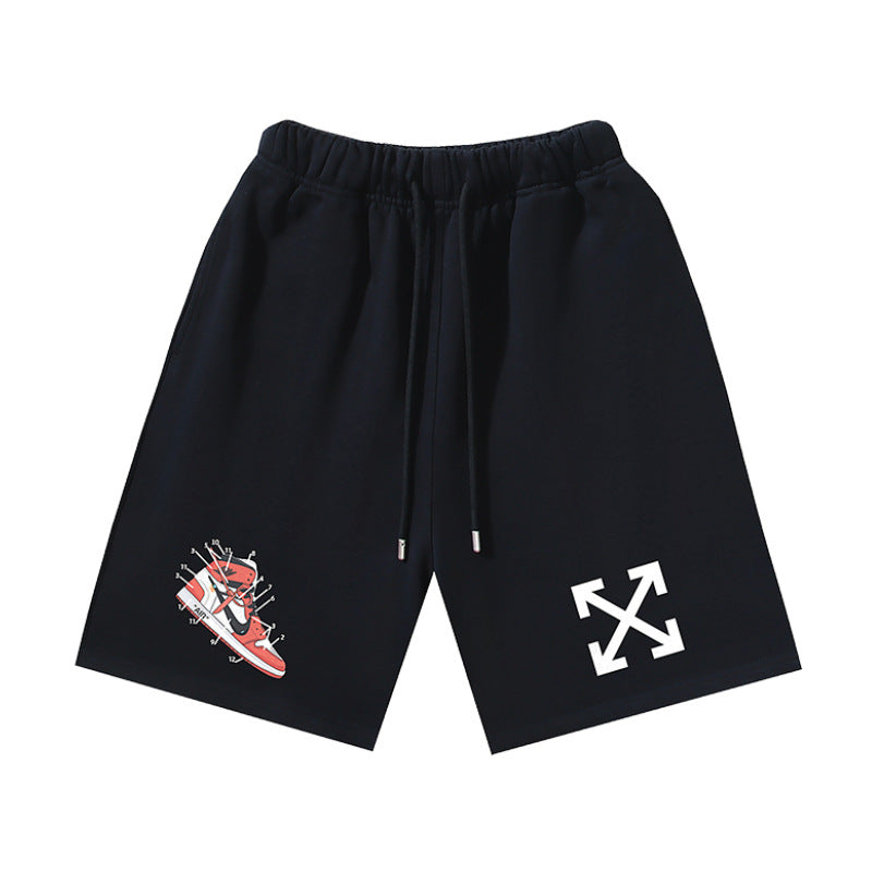 Pantalones Cortos Hombre Estampado Flecha Sueltos | LuxuryMarkt