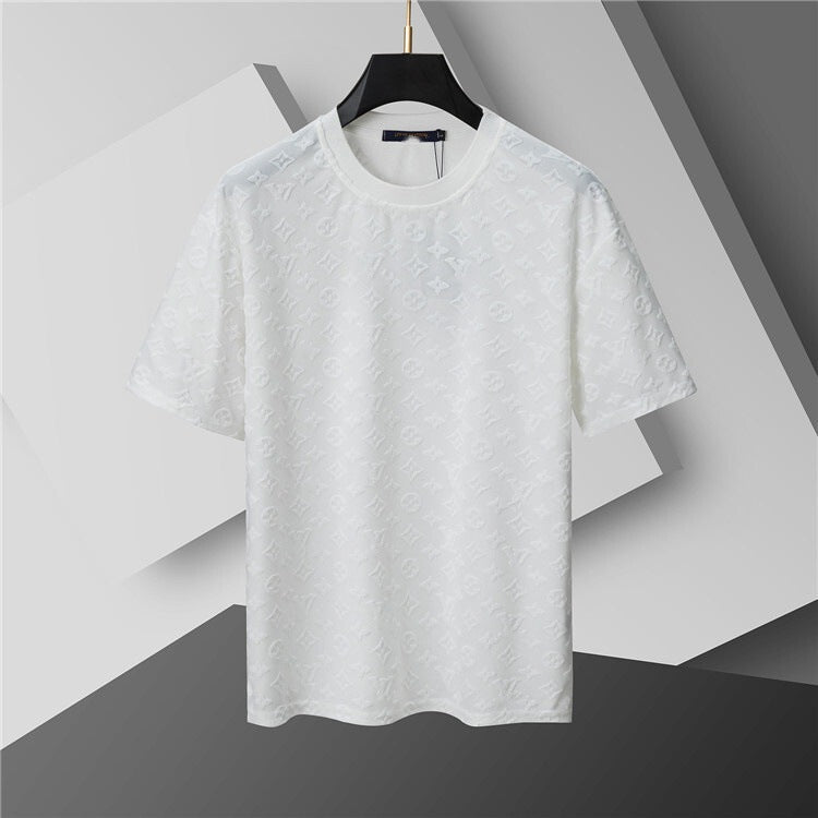 Camiseta de repuesto de algodón de lujo de alta gama transfronteriza, de manga corta de cuello redondo, moda veraniega, dropshipping casual versátil 1