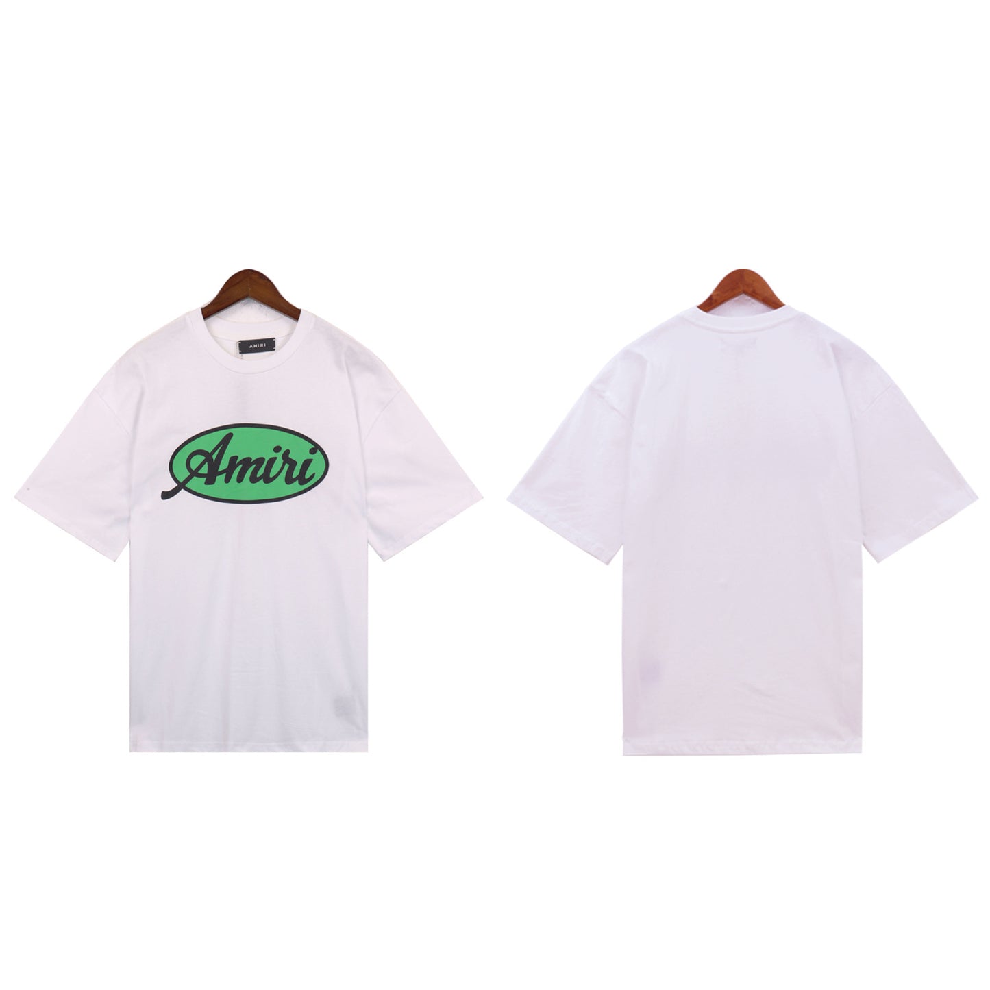 2024 Verano 2024 AM1R1 ICON Letter Totem Letter Totem Pattern Coconut Tree T-shirt Unisex