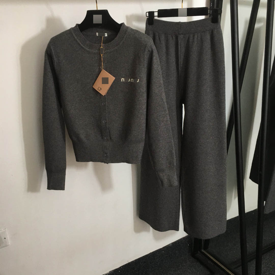 Conjunto De Punto MM | Cárdigan Y Pantalón