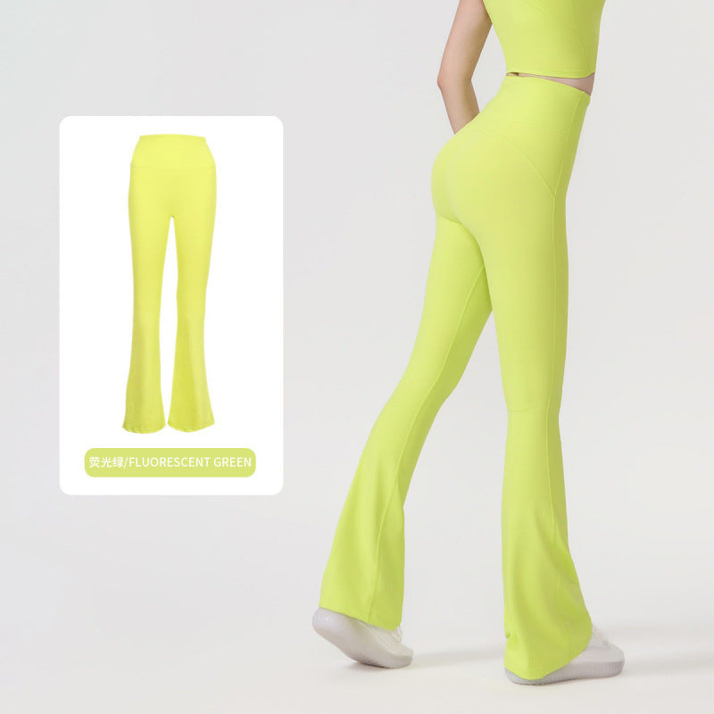 Pantalón Yoga Mujer AL | Microacampanado Y Talle Alto