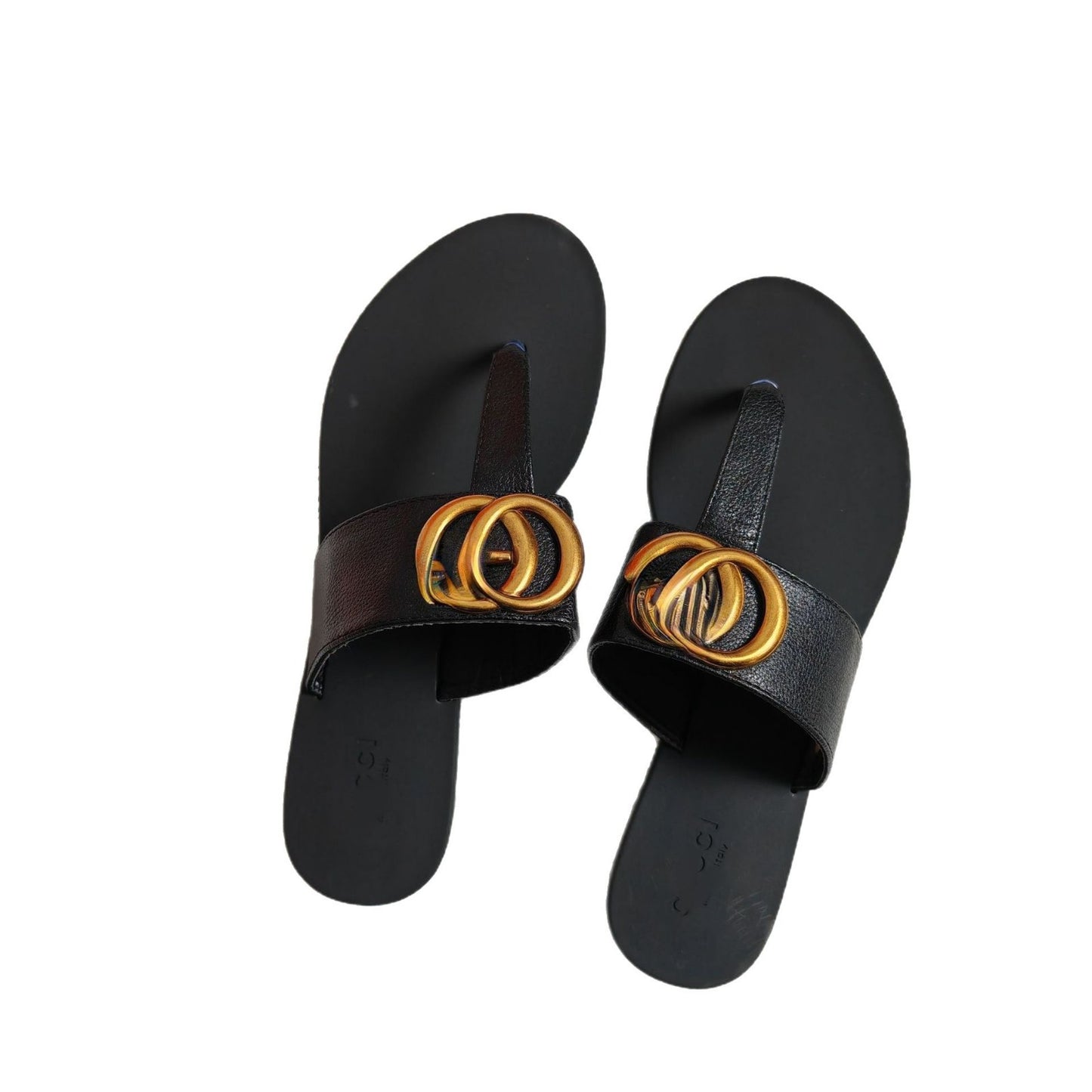 En stock, sandalias de herrajes superventas en Europa y Estados Unidos de forma transfronteriza, sandalias planas de moda y fabricantes de sandalias al por mayor