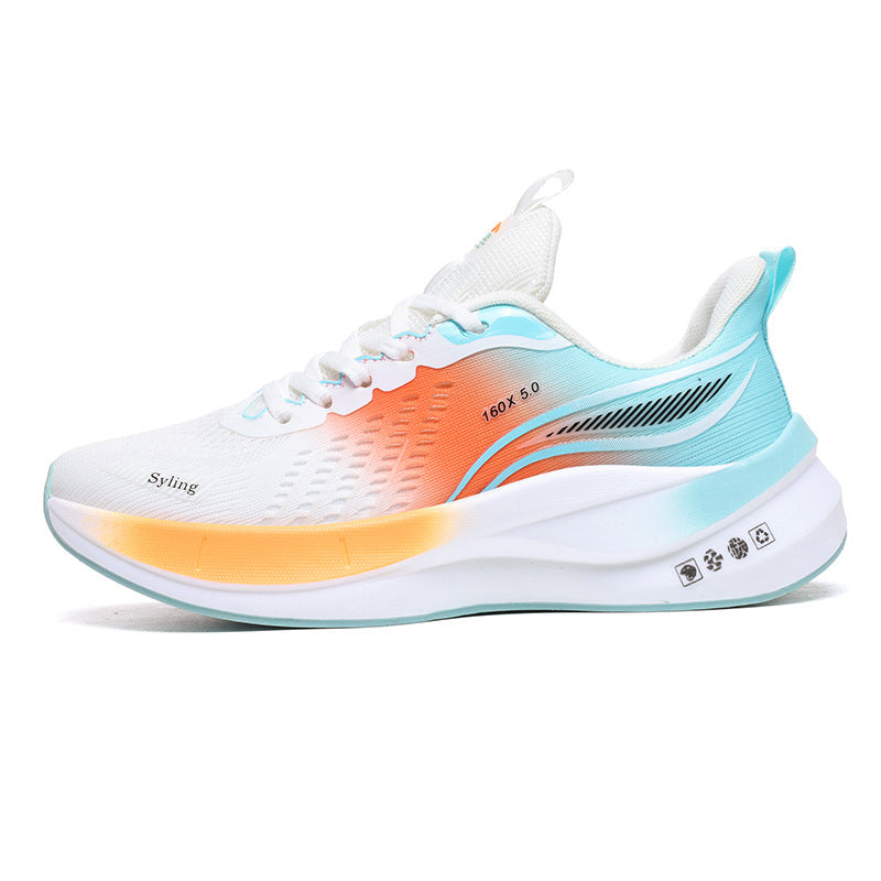 Zapatillas de correr ultraligeras Jaka transpirables con placa de carbono por pareja de zapatillas deportivas de medición física para estudiantes de carreras al aire libre para hombres
