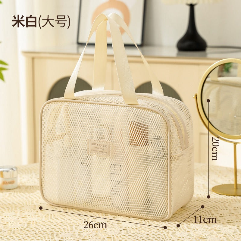 Bolsa Maquillaje Grande Portátil Mujer | Organizador Repelente Agua