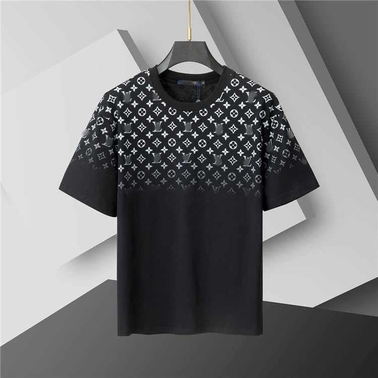 Camiseta de repuesto de algodón de lujo de alta gama transfronteriza, de manga corta de cuello redondo, moda veraniega, dropshipping casual versátil 1