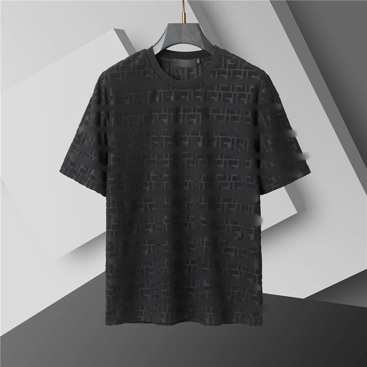 Versión correcta de 2026 de la nueva camiseta ligera de lujo de verano, camiseta de manga corta de cuello redondo y versátil para hombres y mujeres, países extranjeros de Europa y Estados Unidos
