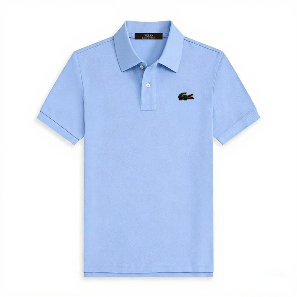 Camiseta Fish Bordada Premium | Cuello Pequeño | Manga Corta | Unisex