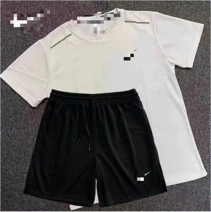 Deportes de verano, baloncesto, fitness, entrenamiento de atletismo masculino y femenino, manga corta, secado rápido, pantalones cortos de atletismo, conjuntos de ropa deportiva