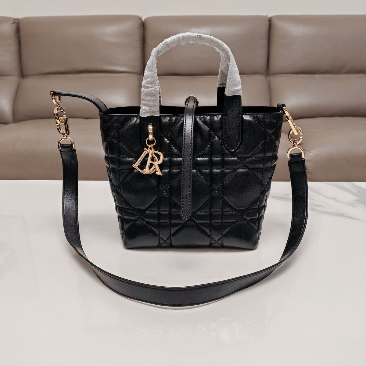 D 2026 Bucket Bag | Quilted Shoulder | No Box