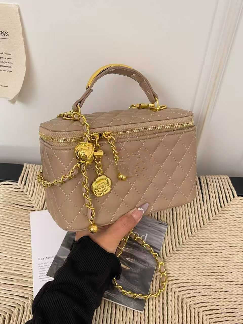 Sac de maquillage de luxe pour femme | Sac à bandoulière tendance de niche transfrontalière | Sans boîte