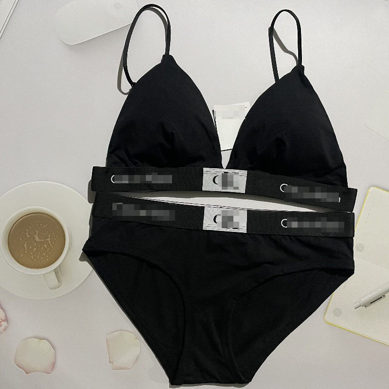 Set de ropa interior de mujer, set original estándar de línea I de UCKO, conjunto de braguitas en forma de U, conjunto de copa triangular transpirable cómodo