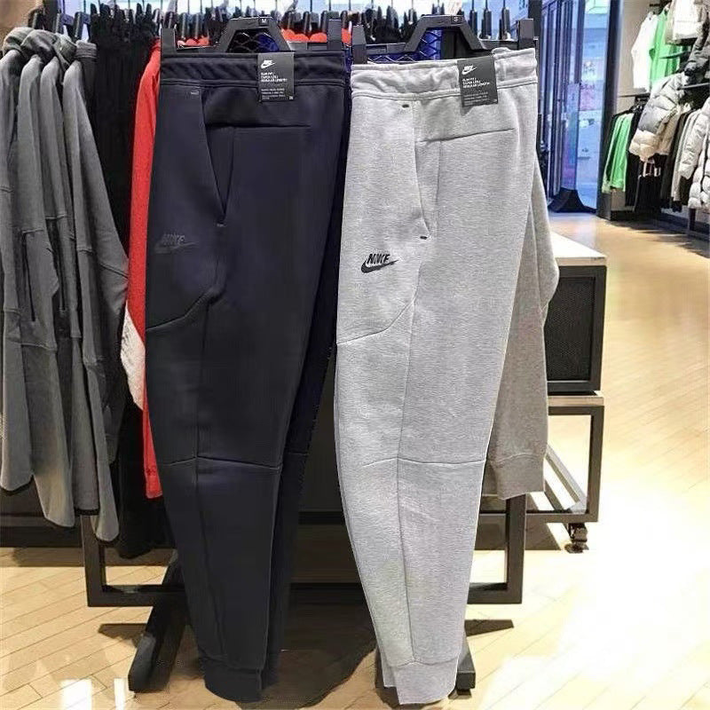 2025 AJ Pants pantalones de primavera y otoño de primavera y otoño de moda para mujer pantalones de chándal de punto y holgados de pareja 4496 cómodos