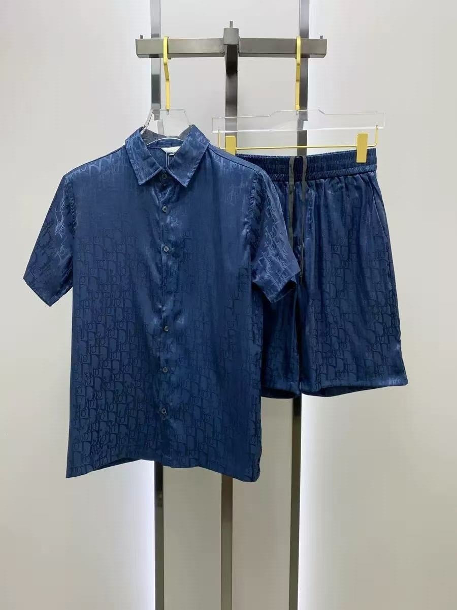 Conjunto Camisa y Pantalón Corto Hombre | Estilo Europeo Verano