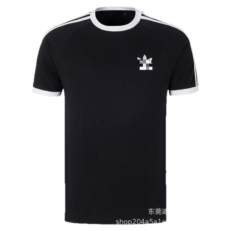 T-shirt Desportiva Casual Trevo Bordado | Algodão | Unissexo