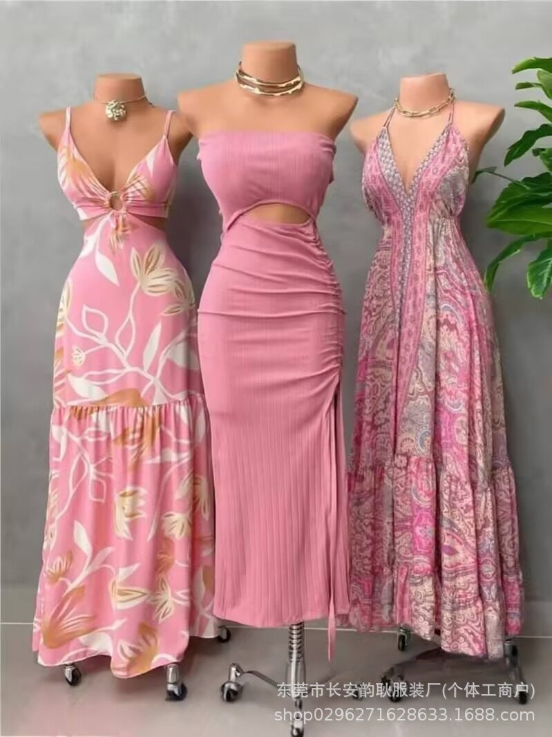 Comercio exterior, exportación, moda mayorista para damas visten con trece líneas de fuentes