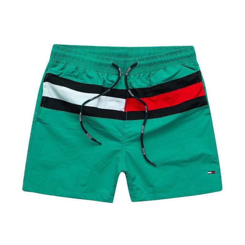 Puesto callejero de fitness para jóvenes de verano transfronterizo, pantalones de tres cuartos de surf en la playa de secado rápido, pantalones cortos deportivos, pantalones cortos de playa europeos y americanos para hombres