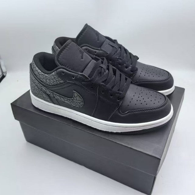 N Unisex Black and White AJ1 Sneakers | With Box