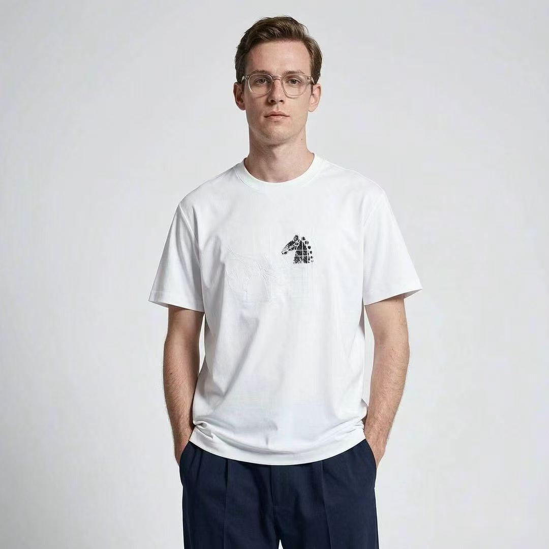Camiseta H Hombre | Cabeza De Caballo Bordada