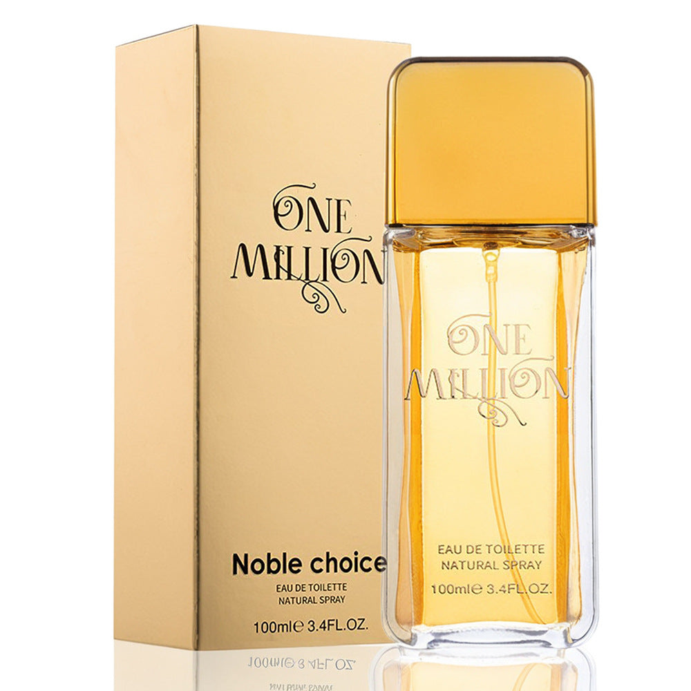Perfume masculino Golden Million BRIC transfronterizo 100ml, notas maderas de cuero duradera, perfume fuerte para caballeros
