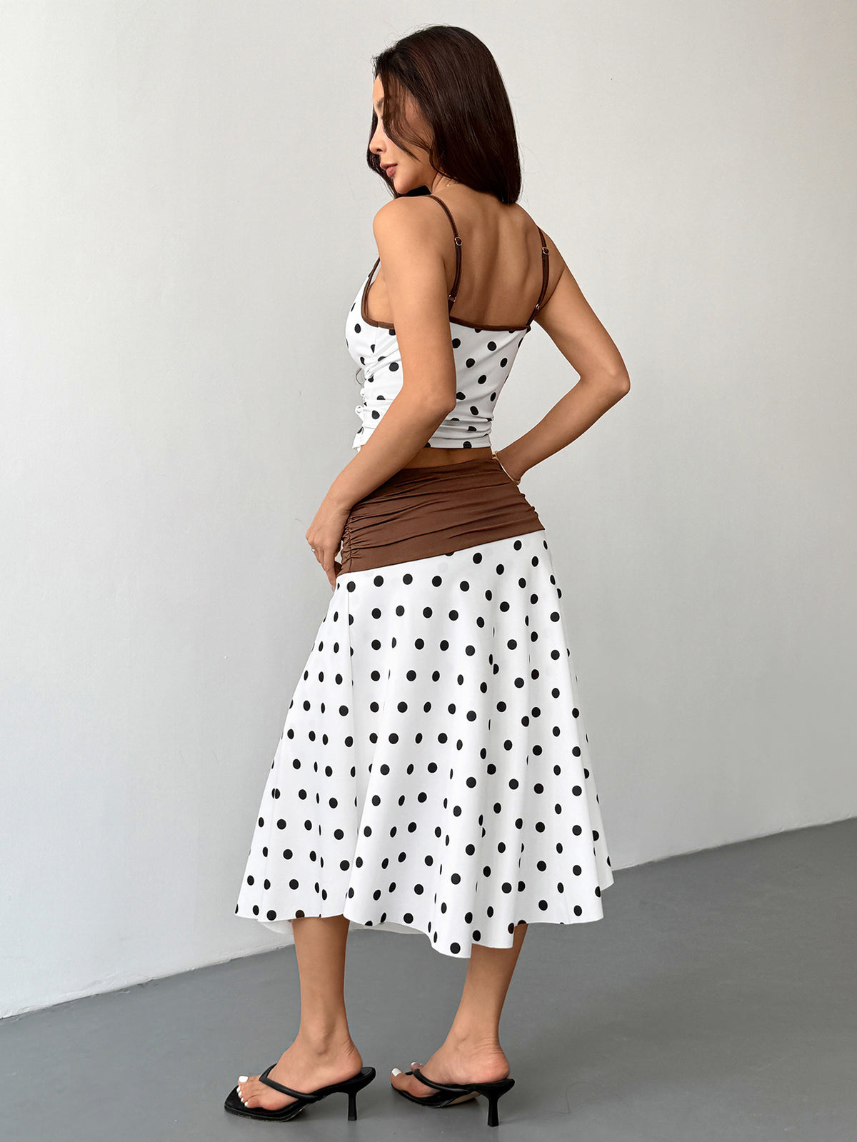 Two-Piece Casual Skirt Set | Summer Color Block Camisole