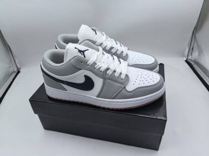 N Unisex Black and White AJ1 Sneakers | With Box