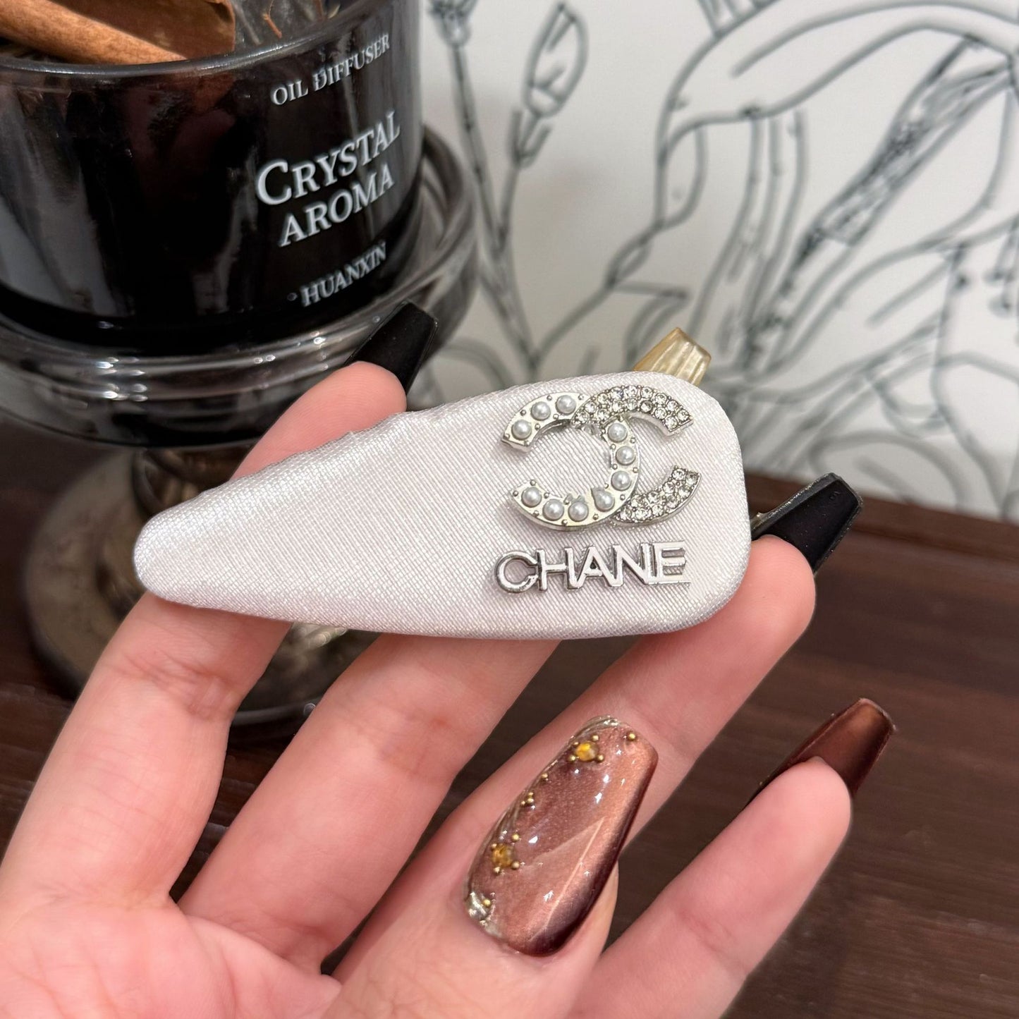 Horquillas Pelo Estilo Chanel | Perlas Cerconio y Satín | LuxuryMarkt