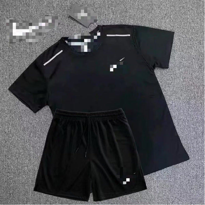 Deportes de verano, baloncesto, fitness, entrenamiento de atletismo masculino y femenino, manga corta, secado rápido, pantalones cortos de atletismo, conjuntos de ropa deportiva