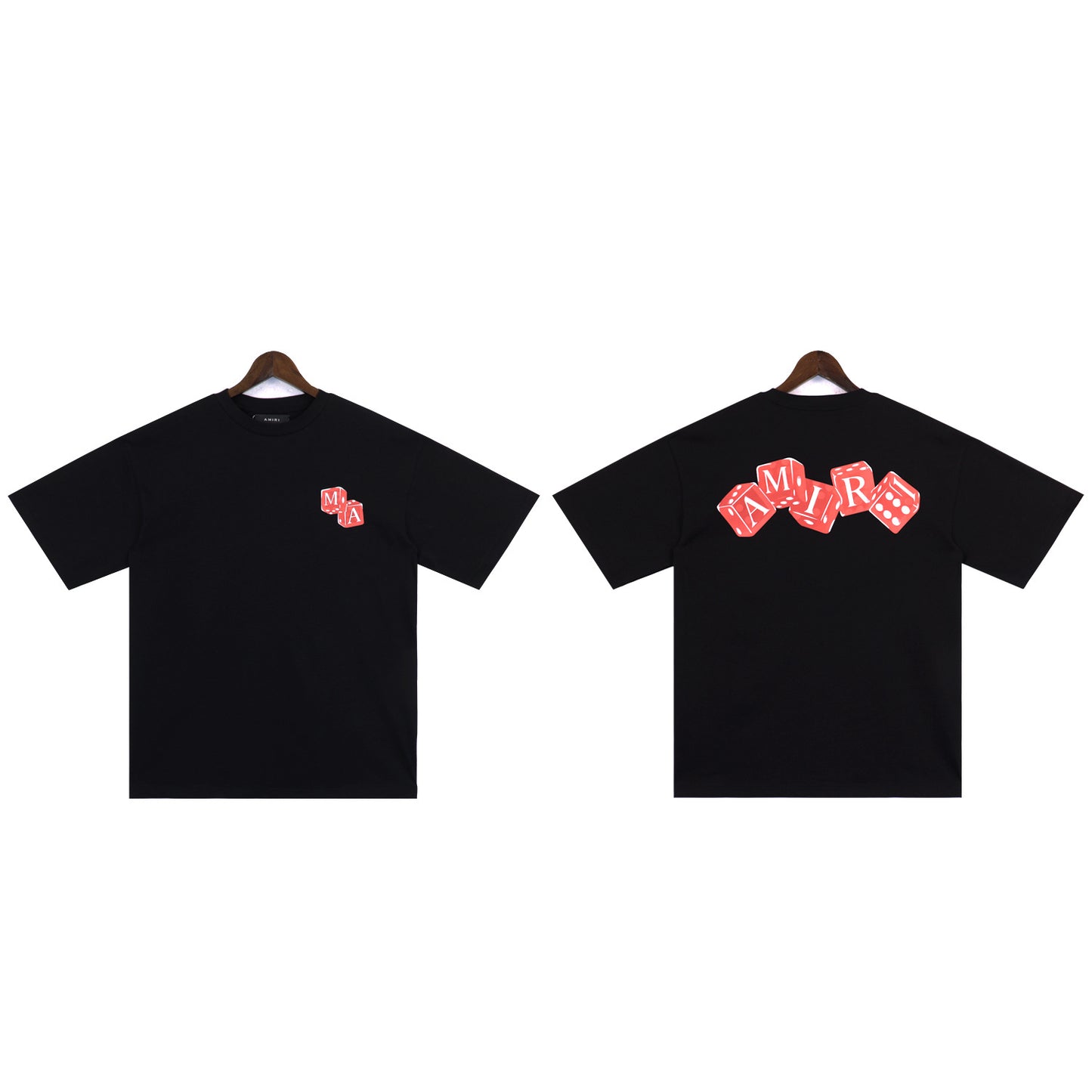 2024 Verano 2024 AM1R1 ICON Letter Totem Letter Totem Pattern Coconut Tree T-shirt Unisex