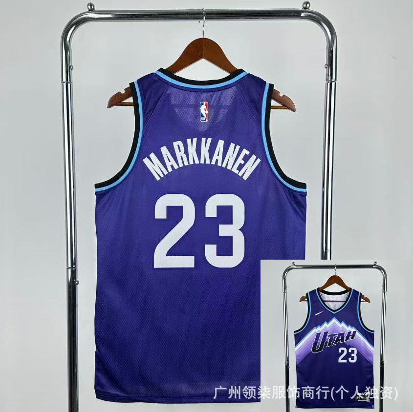 Nuevas camisetas populares de baloncesto: camisetas al por mayor prensadas en caliente para los Lakers, Cavaliers, 76ers, Bulls, Clippers, Warriors, Curry, James y Harden