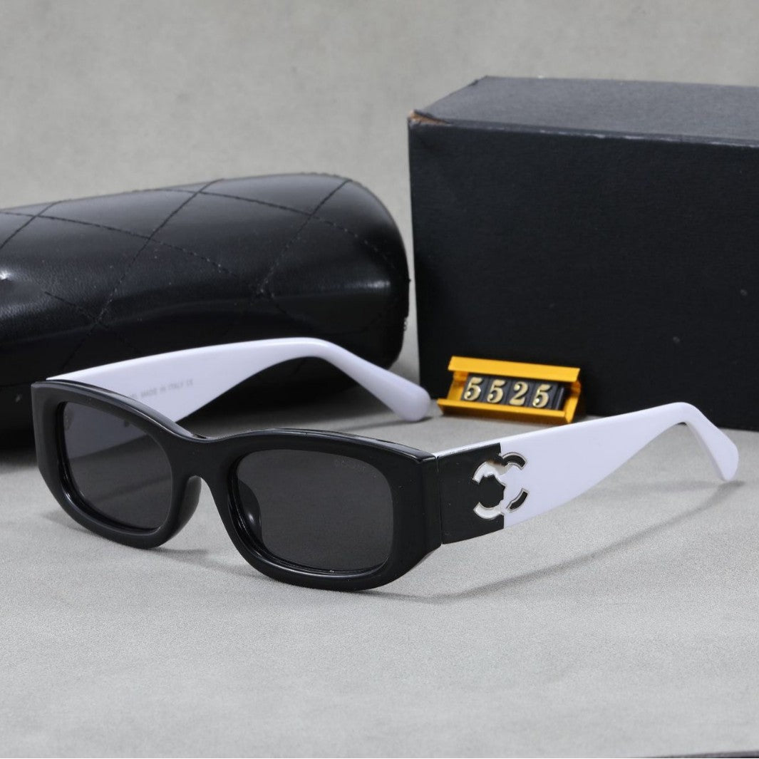 Nueva Xiaoxiang Panda Gafas de bloques de color en blanco y negro 2026 Gafas de sol para celebridades en Internet para protección UV