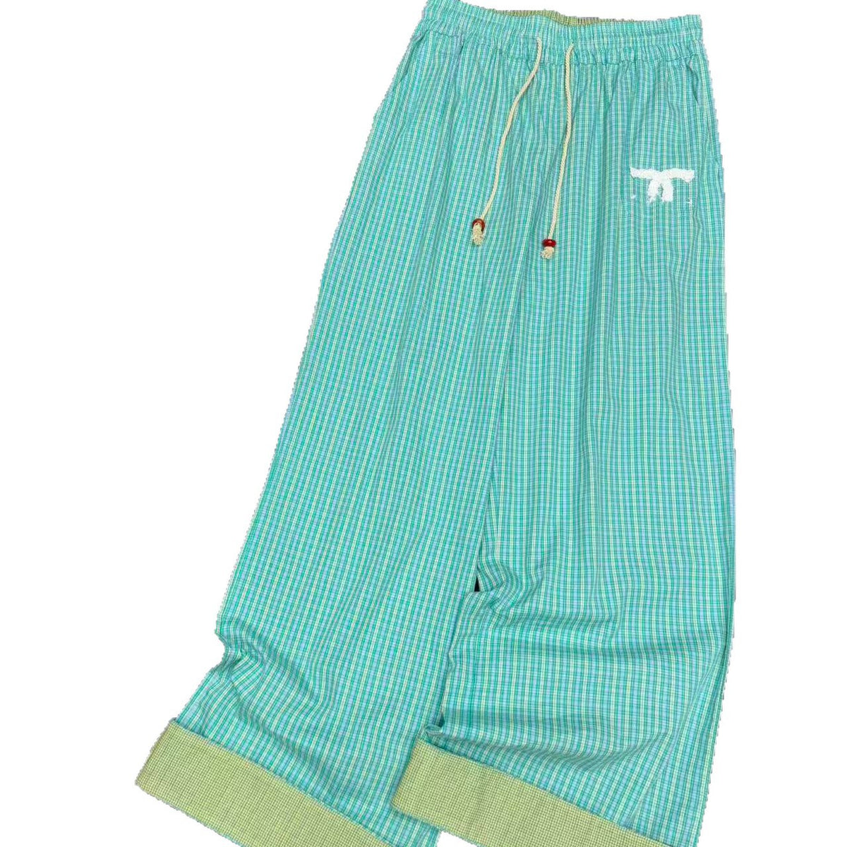 Pantalón Mujer de Cuadros CH | Tiro Alto