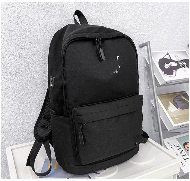 Una mochila de nylon moderna de dropshipping, mochila estampada de gran capacidad y con estampado elegante, mochila de estudiante universitario con alfabeto para la vuelta al cole
