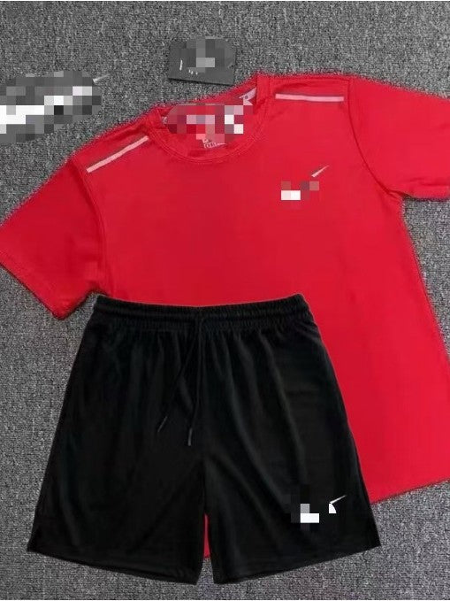 Deportes de verano, baloncesto, fitness, entrenamiento de atletismo masculino y femenino, manga corta, secado rápido, pantalones cortos de atletismo, conjuntos de ropa deportiva