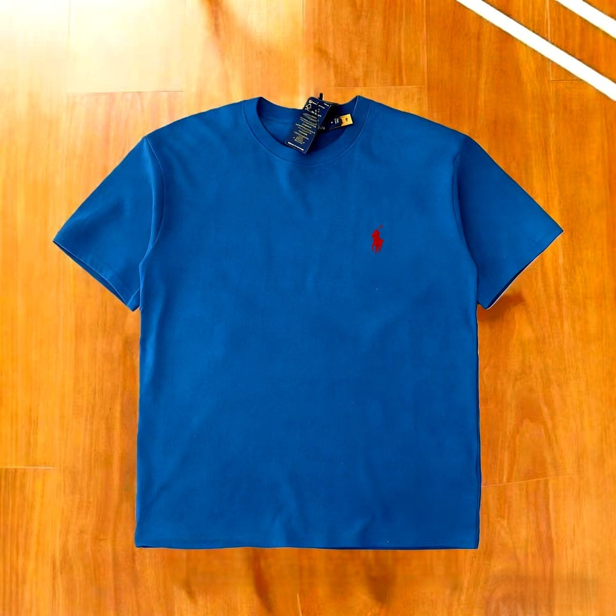 Camiseta Bordada de Algodón RL | Manga Corta