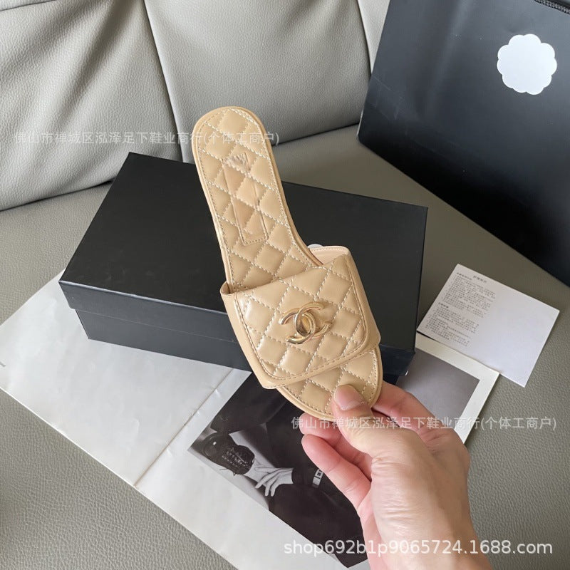 Xiangjia Lingge hebilla de mochila escolar 2025 estilo de fragancias pequeñas verano nueva moda de una sola línea ropa exterior francesa para mujer