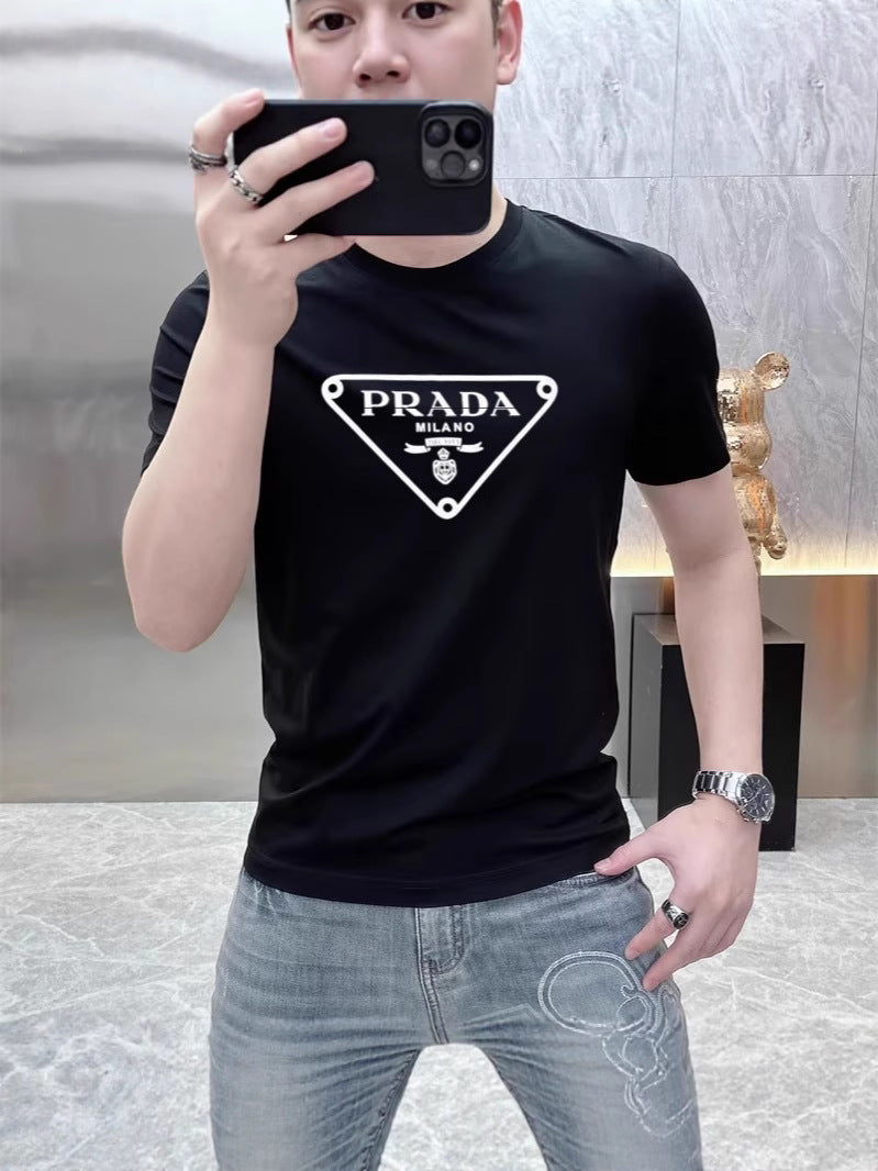 Camiseta de manga corta para parejas de pareja de maniga corta de verano 2025, superventas europeas y americanas de estilo coreano suelto y suelto de talla grande, streetwear versátil