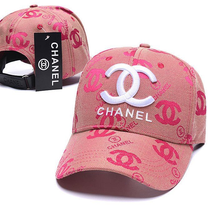 Gorras de béisbol versátiles unisex de estilo coreano con bordado 3D de alta versión, protección solar estilo Chanel al por mayor
