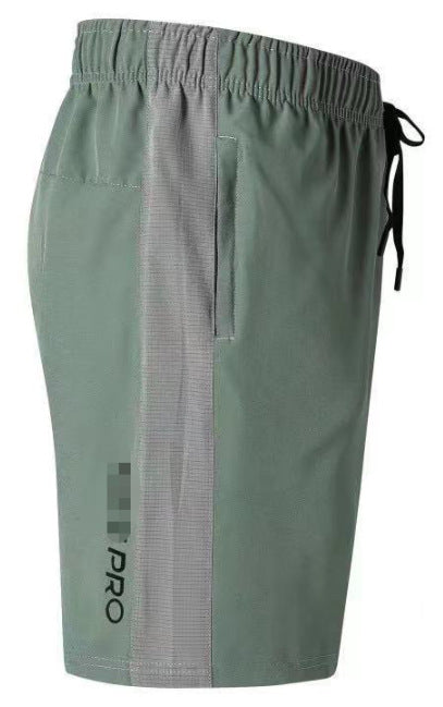 Pantalones cortos casuales elásticos de cuatro caras para hombre de marca del fabricante