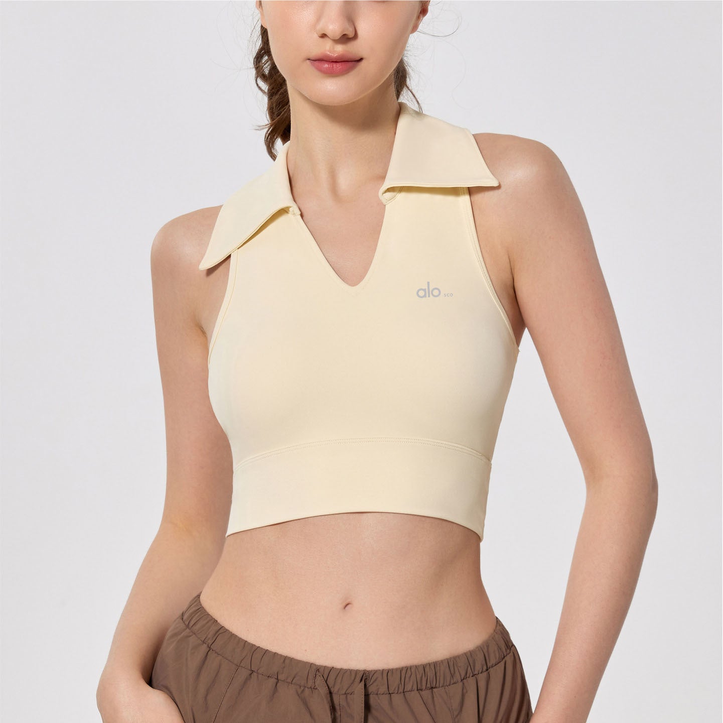 Impresionante conjunto deportivo de tenis de ALOSCO, mono fino de bádminton de verano para mujer, falda corta de yoga, chaleco de fitness de secado rápido