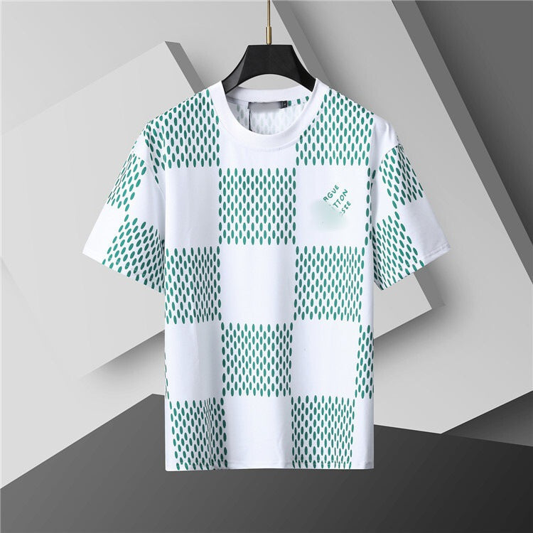 Versión correcta de 2026 de la nueva camiseta ligera de lujo de verano, camiseta de manga corta de cuello redondo y versátil para hombres y mujeres, países extranjeros de Europa y Estados Unidos