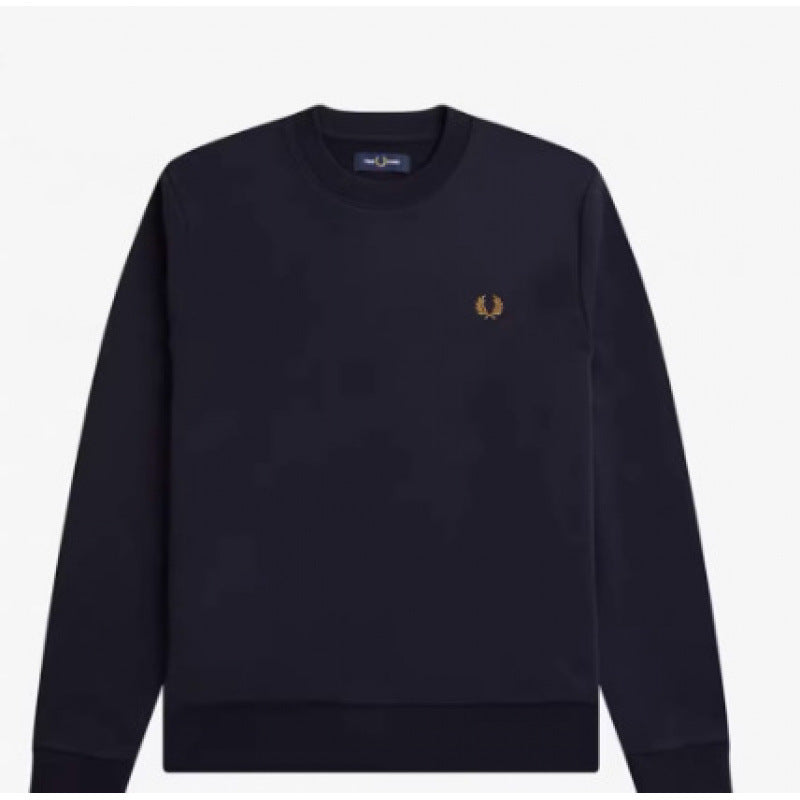 Sudadera de primavera y otoño para hombre, sudadera de cuello redondo transfronteriza para comercio exterior, nueva sudadera de etiqueta pequeña bordada 2026 para otoño/invierno