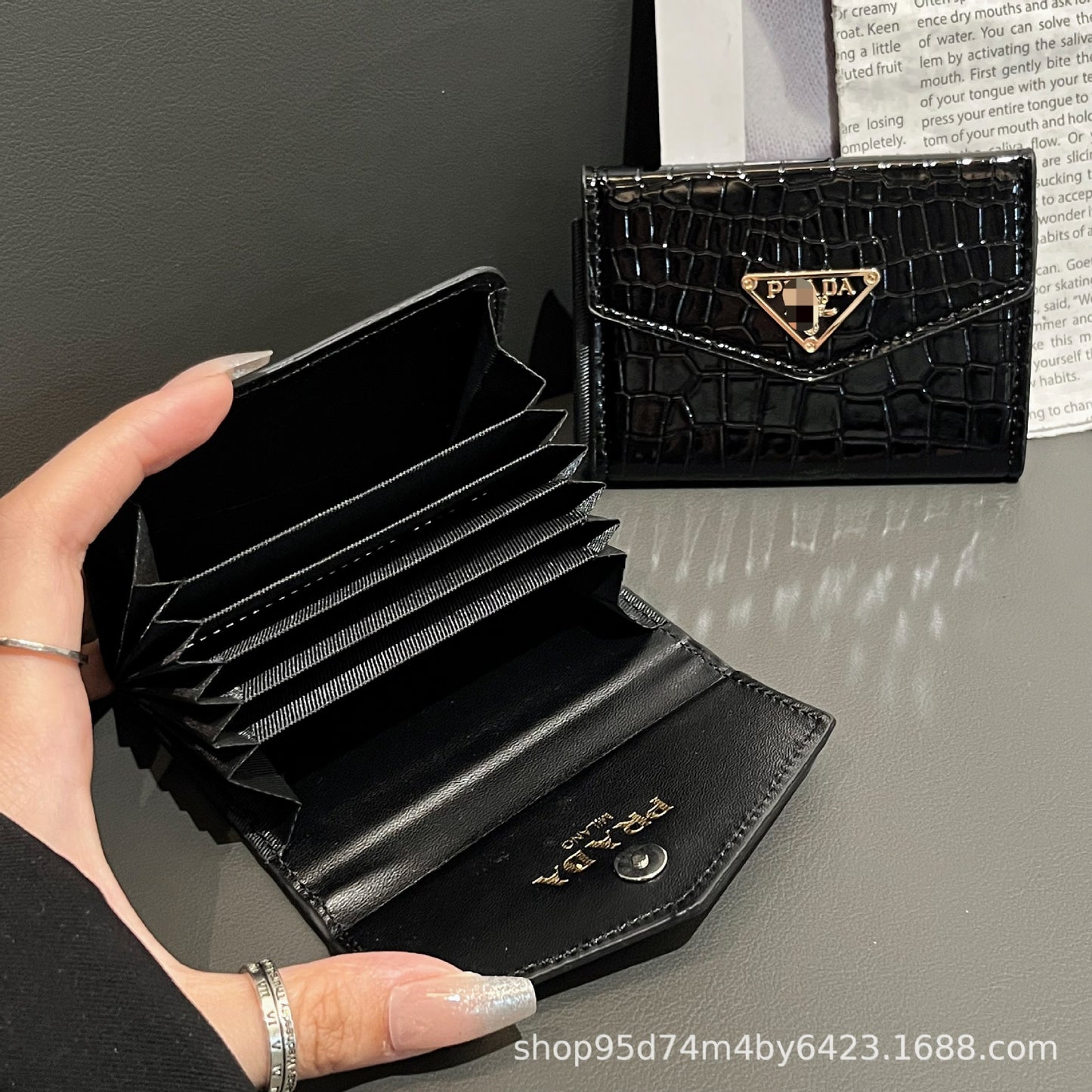 Tarjetero 6 Ranuras + Caja Regalo | Organizador Tarjetas Premium