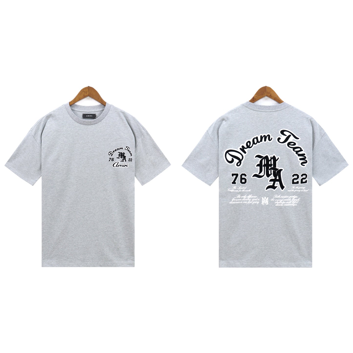 2024 Verano 2024 AM1R1 ICON Letter Totem Letter Totem Pattern Coconut Tree T-shirt Unisex