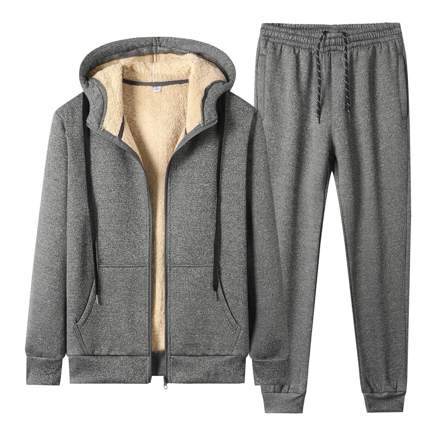 Conjunto de sudadera de sudadera de beisbol de hombre con capucha europea y estadounidense con capucha de ebay y camiseta de cordero de plumas AliExpress JOOM Factory
